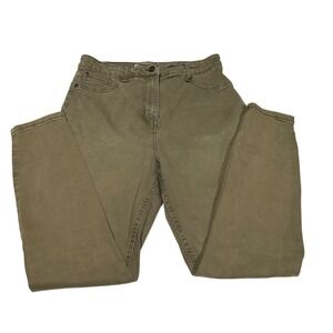 Primark Denim Co Womens Olive Green High Waisted Skinny Jeans Size 10 42 14